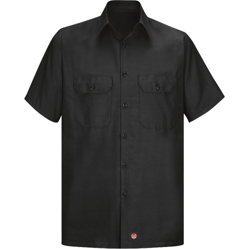 Chemise &agrave; manches courtes en tissu ind&eacute;chirable, Hommes, Grand (grande taille), Noir Air Extreme Inc.