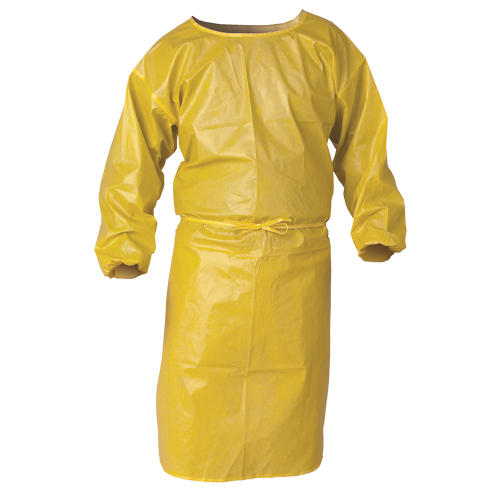 KleenGuard A70 Chemical Spray Protection Smock, Polypropylene, Yellow, 34" W x 44" L Air Extreme Inc.
