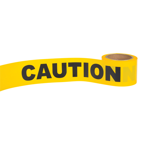 "Caution" Barricade Tape, English, 3" W x 300' L, 1.5 mils, Black on Yellow Air Extreme Inc.