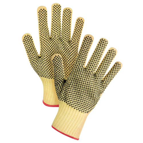 Double-Sided Dotted Seamless String Knit Gloves, Size Small/7, 7 Gauge, PVC Coated, Kevlar&reg; Shell, ASTM ANSI Level A2/EN 388 Level 3 Air Extreme Inc.