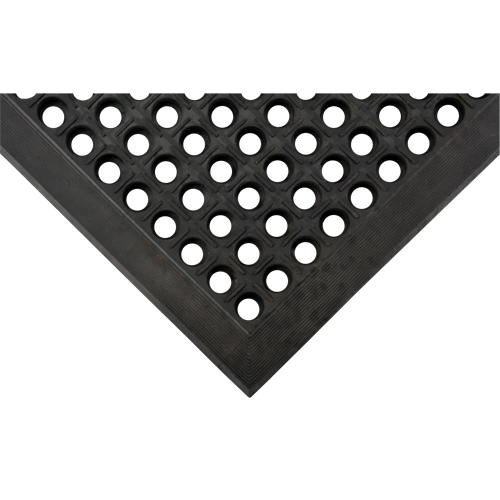 Anti-Fatigue Matting, Slotted, 3' x 5' x 7/8", Black, Natural Rubber Air Extreme Inc.