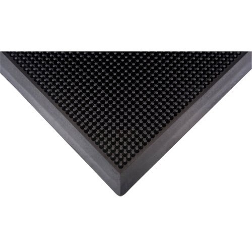 Outdoor Entrance Matting, Rubber, Scraper Type, Textured Pattern, 2' x 2-2/3', Black Air Extreme Inc.