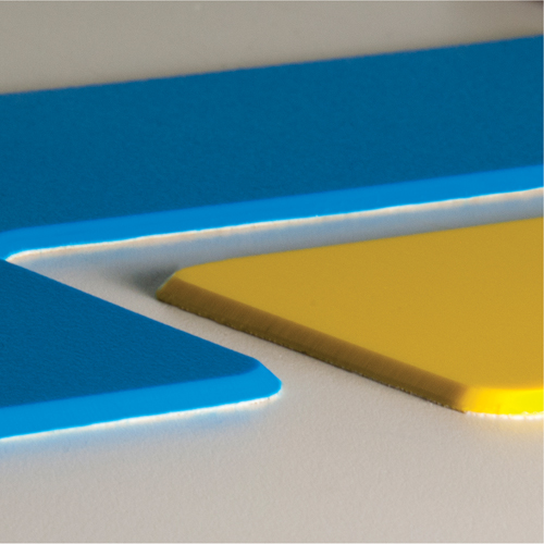Marqueurs all&eacute;g&eacute;e/5S Armor Stripe, T, 6" lo x 6" la, Jaune, Plastique Air Extreme Inc.