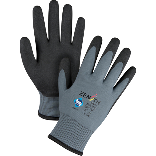 Gants enduits de premi&egrave;re qualit&eacute; ZX-30°, 8/Moyen, R&ecirc;vetement PVC, Calibre 15, Enveloppe en Nylon Air Extreme Inc.