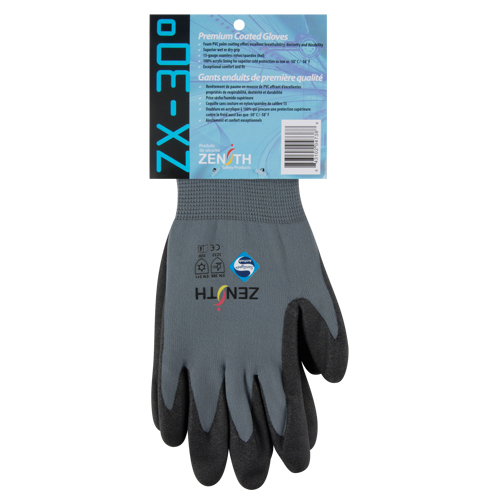 Gants enduits de premi&egrave;re qualit&eacute; ZX-30°, 10/T-Grand, R&ecirc;vetement PVC, Calibre 15, Enveloppe en Nylon Air Extreme Inc.