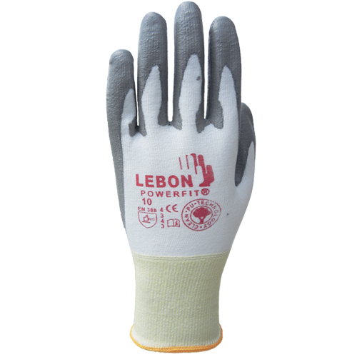 Gants r&eacute;sistants &agrave; la coupe PowerFit Lebon, Taille T-petit/6, Calibre 13, Rev&ecirc;tement Polyur&eacute;thane, Enveloppe en Poly&eacute;thyl&egrave;ne, ASTM ANSI niveau A2/EN 388 niveau B Air Extreme Inc.