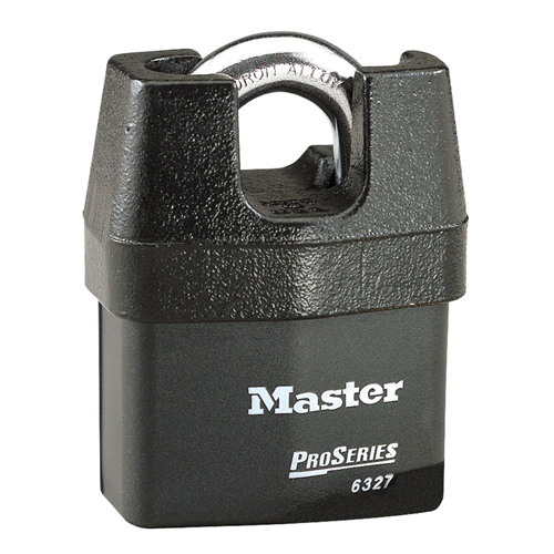 ProSeries&reg; Shrouded Padlock, Black, Keyed Different, Laminated Steel, 2-5/8" Width Air Extreme Inc.