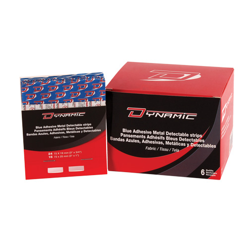 Recharge de bandages adh&eacute;sifs bleus pour distributeur Dynamic, Jointures, 3", Tissu d&eacute;tectable, Non st&eacute;rile Air Extreme Inc.