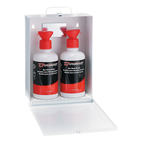 Dynamic Eyewash Station with Empty Bottles, Double Air Extreme Inc.