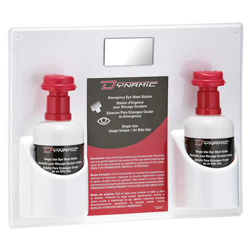 Douche oculaire &agrave; utilisation unique avec solution isotonique Dynamic, Double Air Extreme Inc.