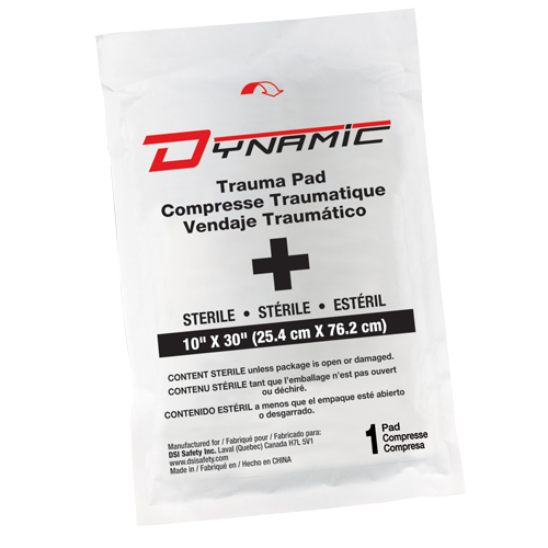 Pansement de trauma Dynamic, Tampon, 10" lo x 30" la, St&eacute;rile, Dispositif m&eacute;dical Classe 1 Air Extreme Inc.