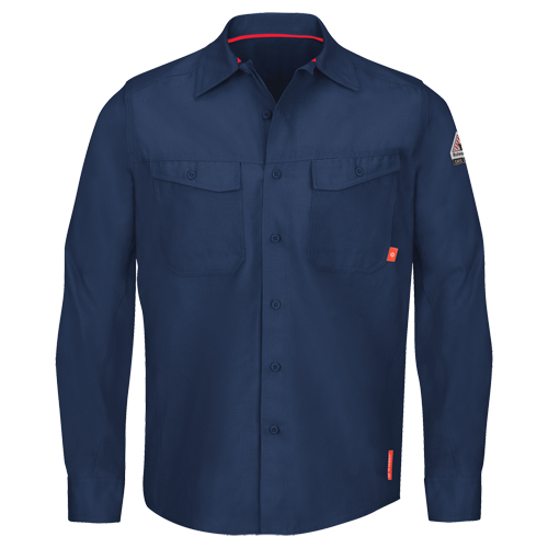 IQ Endurance&reg; Men's Work Shirts, Small, Navy Blue Air Extreme Inc.
