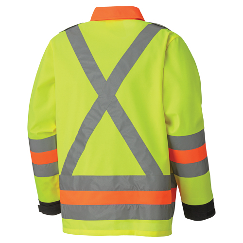 6007 Veste de s&eacute;curit&eacute; routi&egrave;re respirante, Polyester, Jaune lime haute visibilit&eacute;, T-petit Air Extreme Inc.