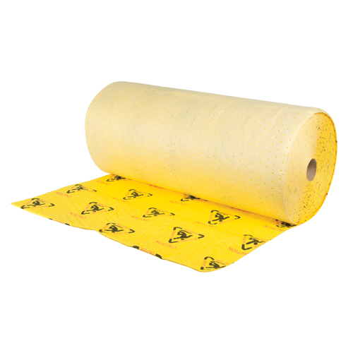 Premium Caution Rolls, Heavyweight, 150' L x 36" W, 57 gal. Absorbancy Air Extreme Inc.