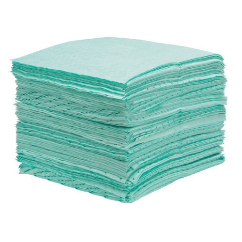 Feuilles absorbantes li&eacute;es de premi&egrave;re qualit&eacute;, Mati&egrave;res dangereuses, 15" x 18", 25 gal. d'absorption Air Extreme Inc.