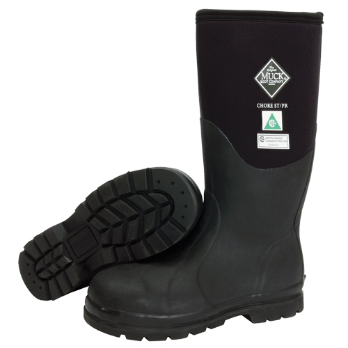 Bottes de travail avec doublure en filet Chore Classic, Caoutchouc, Embout Acier, Pointure 5, Semelle R&eacute;sistant aux perforations Air Extreme Inc.