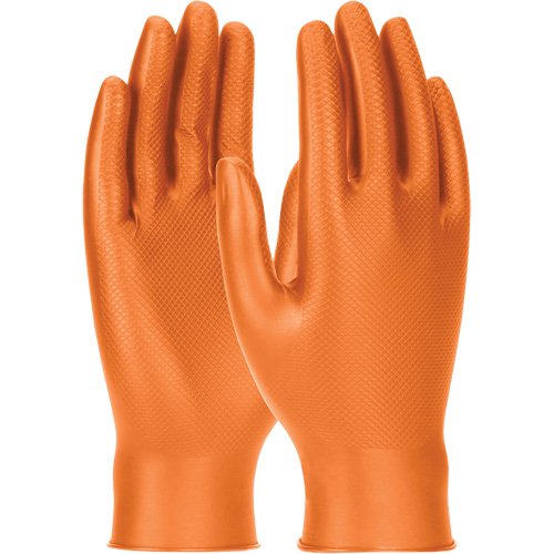Gants jetables ambidextres Grippaz Skins, Petit, Nitrile, 6 mils, Sans poudre, Orange Air Extreme Inc.