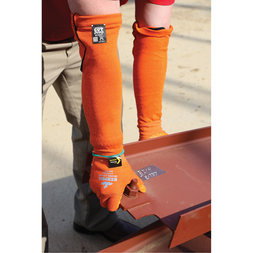 Manches Memphis, Kevlar, 18", ASTM ANSI niveau A5, Orange Air Extreme Inc.
