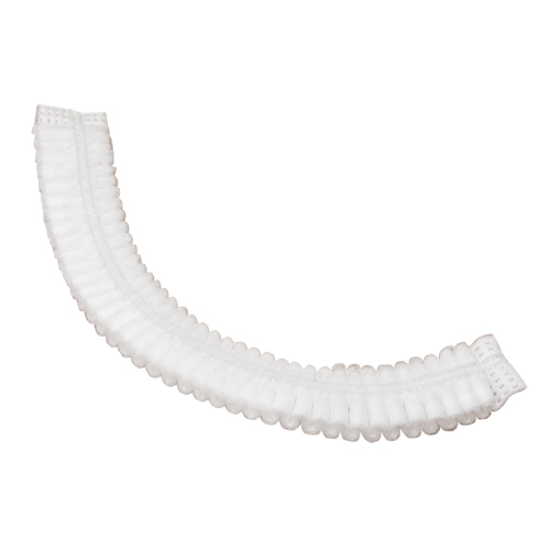 Pleated Bouffant Cap, Polypropylene, 21", White Air Extreme Inc.
