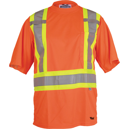 T-shirt de s&eacute;curit&eacute; Viking, Polyester, Petit, Orange haute visibilit&eacute; Air Extreme Inc.