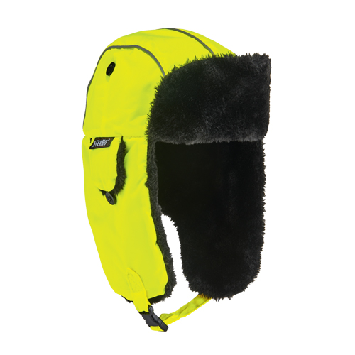 Chapeau de trappeur classique N-Ferno 6802, Doublure en Fourrure synth&eacute;tique, Moyen/Petit, Vert lime haute visibilit&eacute; Air Extreme Inc.