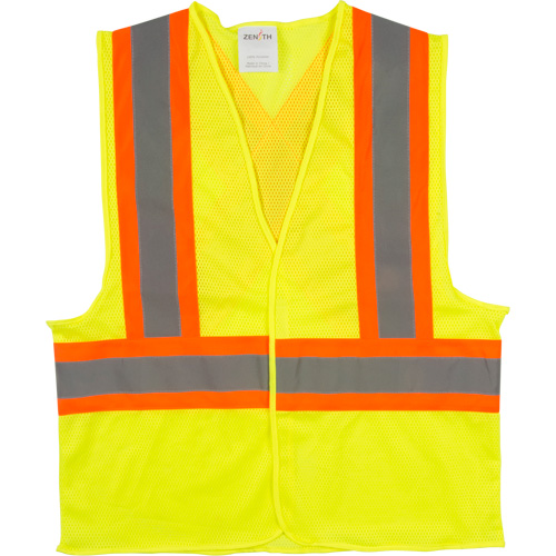 Traffic Safety Vest, High Visibility Lime-Yellow, Large, Polyester Air Extreme Inc.