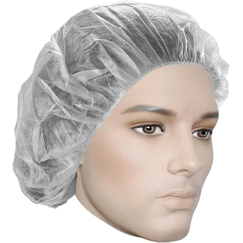 Bouffant Caps, Polypropylene, 18", White Air Extreme Inc.
