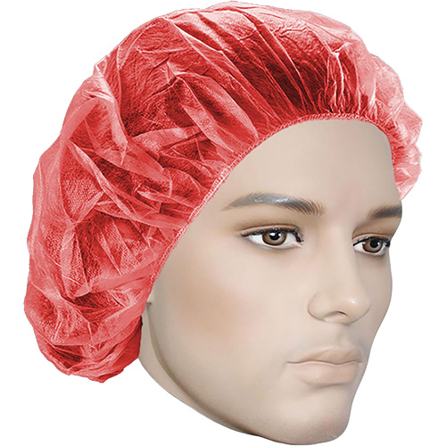 Bonnets bouffants, Polypropyl&egrave;ne, 21", Rouge Air Extreme Inc.