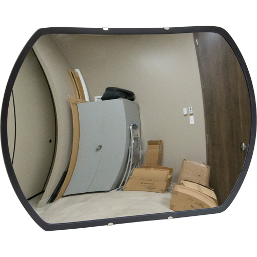 Miroir convexe rectangulaire/rond avec support, 12" h x 18" la, Int&eacute;rieur/Ext&eacute;rieur Air Extreme Inc.