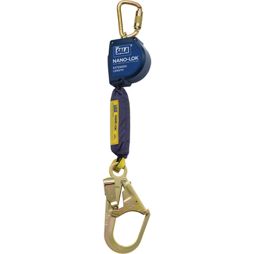 Cordage de s&eacute;curit&eacute; autor&eacute;tractable allong&eacute; Nano-Lok, 9', Polyester/Sangles, Pivotant Air Extreme Inc.
