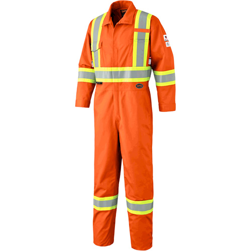 7702 Combinaison de s&eacute;curit&eacute; haute visibilit&eacute; ignifuge, Taille 36, Orange Air Extreme Inc.