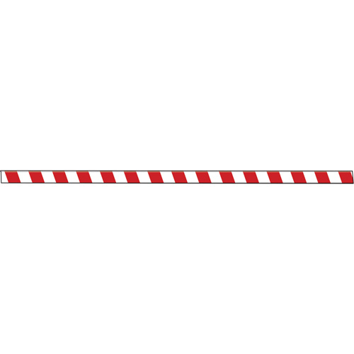 Tough-Mark Heavy-Duty Floor Marking, Rectangle, 48" L x 3" W, Red and White, Polyethylene Air Extreme Inc.