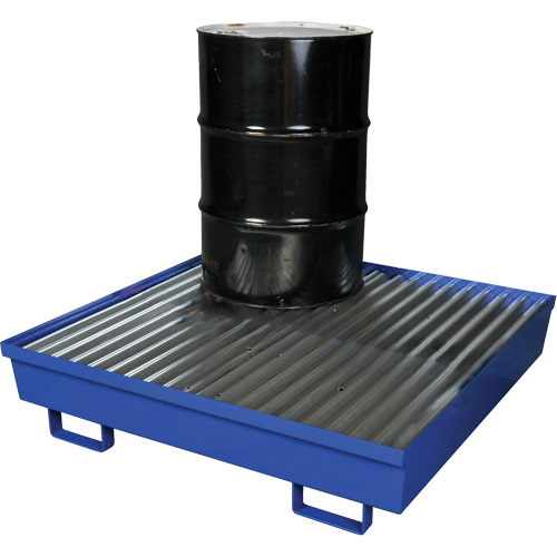 Palette de confinement des d&eacute;versements en acier, Capacit&eacute; de d&eacute;versement 92 gal. US, 54" x 54,25" x 12" Air Extreme Inc.