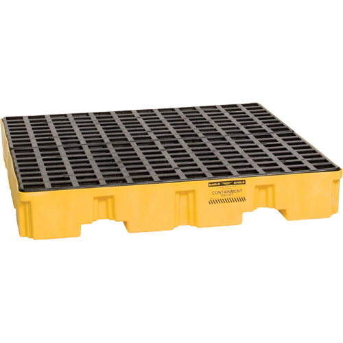 Palette de confinement des d&eacute;versements, Capacit&eacute; de d&eacute;versement 66 gal. US, 51,5'' x 51,5'' x 8" Air Extreme Inc.