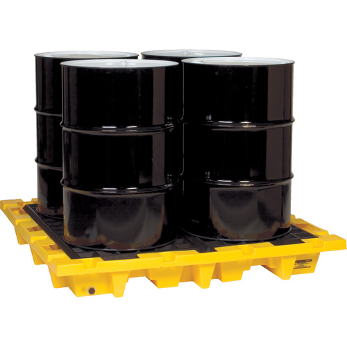 Palette de confinement des d&eacute;versements, Capacit&eacute; de d&eacute;versement 66 gal. US, 58,5" x 58,5" x 7,75" Air Extreme Inc.