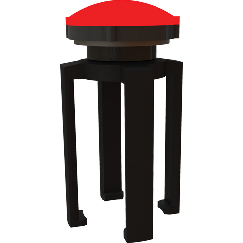 Balise stroboscopique rouge et support pour le syst&egrave;me de barri&egrave;re PLUS, Noir Air Extreme Inc.