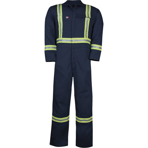 Westex UltraSoft&reg; Unlined Coveralls, Size Large (Tall), Navy Blue, 12.4 cal/cm2 Air Extreme Inc.