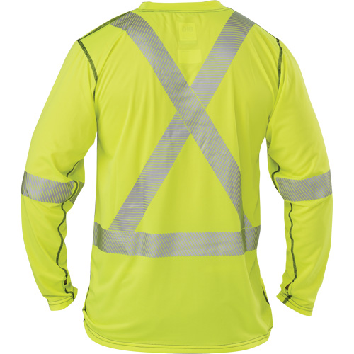 Polartec&reg; Power Grid&reg; High-Visibility Long Sleeve T-Shirt, Polyester, 2X-Large, High Visibility Lime-Yellow Air Extreme Inc.