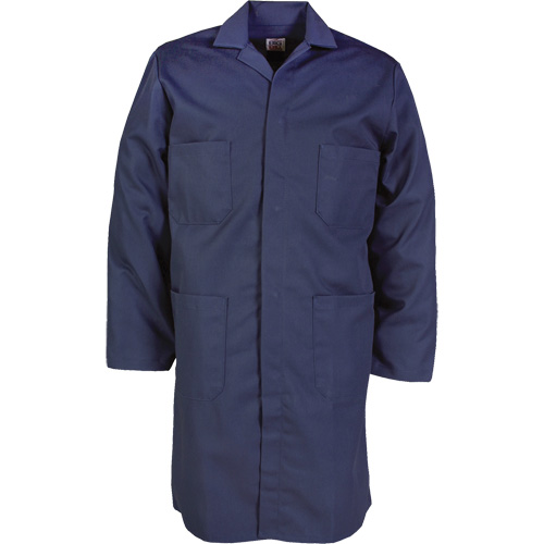 Lab Coat, Poly-Cotton, 32, Navy Blue Air Extreme Inc.
