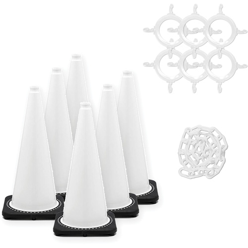 Ensemble de c&ocirc;nes de signalisation et chaînes, 28", Blanc Air Extreme Inc.