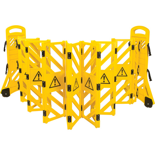 Barri&egrave;re mobile portative, 40" h x 13' lo, Jaune Air Extreme Inc.