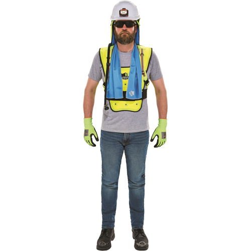 Chill-Its&reg; 6687 Economy Dry Evaporative Cooling Vest, Large/X-Large, High Visibility Lime-Yellow Air Extreme Inc.