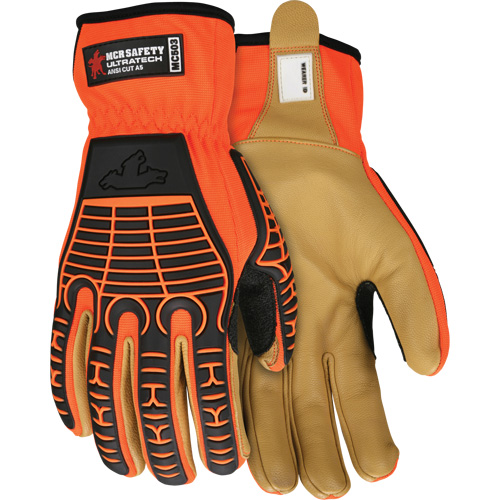 UltraTech Impact Gloves, Medium, Grain Leather Palm, Slip-On Cuff Air Extreme Inc.