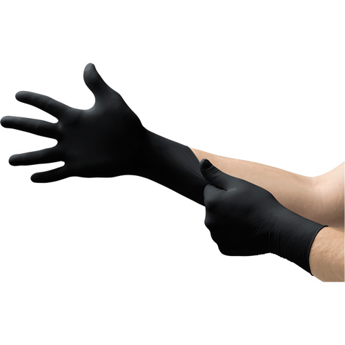 Gants Onyx, Petit, Nitrile, 3,5 mils, Sans poudre, Noir Air Extreme Inc.