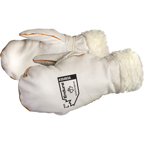 Mitaines en cuir de vache naturel Endura Winter Chopper, Taille Grand, Mitaine Air Extreme Inc.