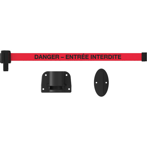 Plus Wall Mount Barrier System, Plastic, Screw Mount, 15', Red Tape Air Extreme Inc.