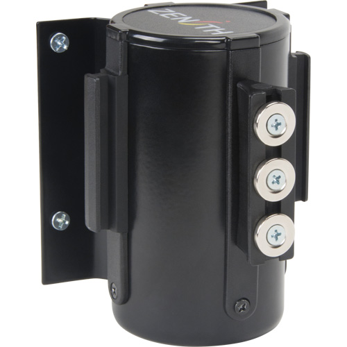 Barri&egrave;re &agrave; fixation murale avec ruban magn&eacute;tique, Acier, Fixation par vis, 12', Ruban Noir Air Extreme Inc.