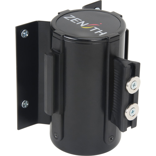 Barri&egrave;re &agrave; fixation murale avec ruban magn&eacute;tique, Acier, Fixation par vis, 7', Ruban Noir Air Extreme Inc.