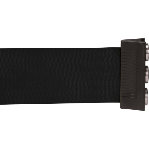 Barri&egrave;re &agrave; fixation murale avec ruban magn&eacute;tique, Acier, Fixation par vis, 12', Ruban Noir Air Extreme Inc.