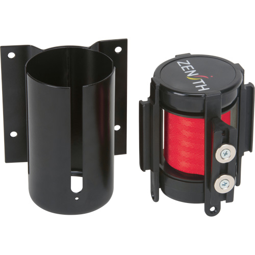 Barri&egrave;re &agrave; fixation murale avec ruban magn&eacute;tique, Acier, Fixation par vis, 7', Ruban Rouge Air Extreme Inc.